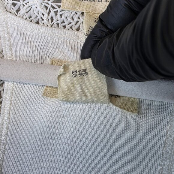 Denim & Supply Ralph Lauren Dress Womens Medium White Crochet Racerback Lined - Picture 4 of 11